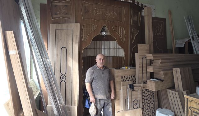 Kastamonu’nun camileri için de mihrap ve minber üretti