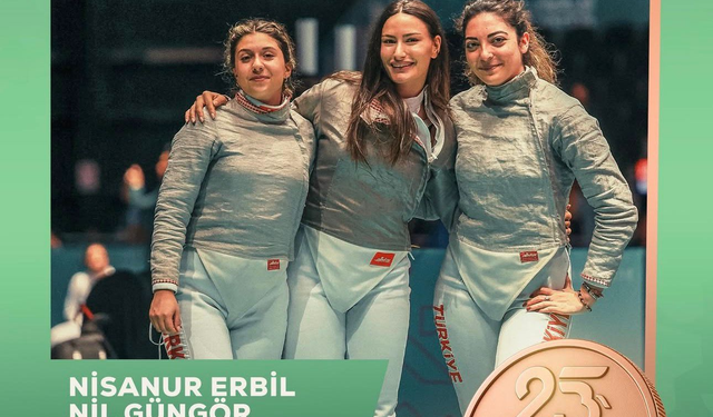 Milli Eskrimcimiz Nil Güngör’den bronz madalya