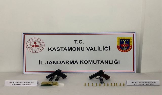Jandarma tarafından 5 adet silah ele geçirildi