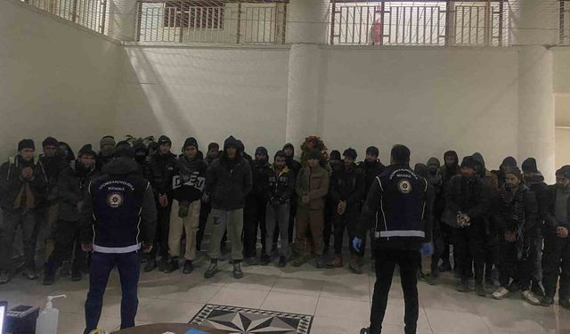 Çinko yüklü tırdan 37 kaçak göçmen çıktı