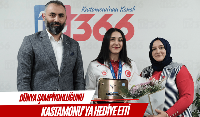 Dünya şampiyonluğunu Kastamonu’ya hediye etti