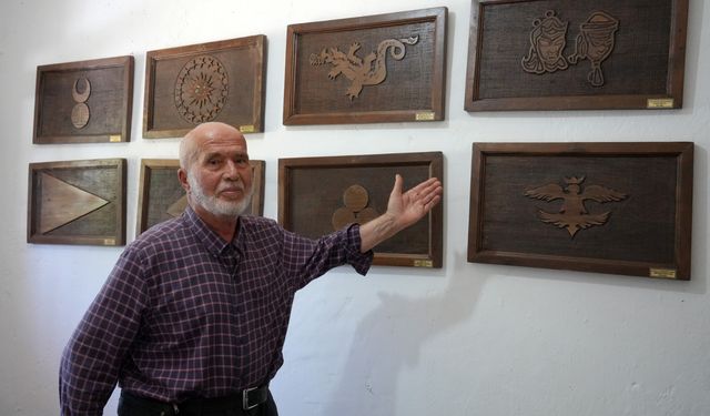 Emekli bomba imha uzmanı evini sanat galerisine çevirdi