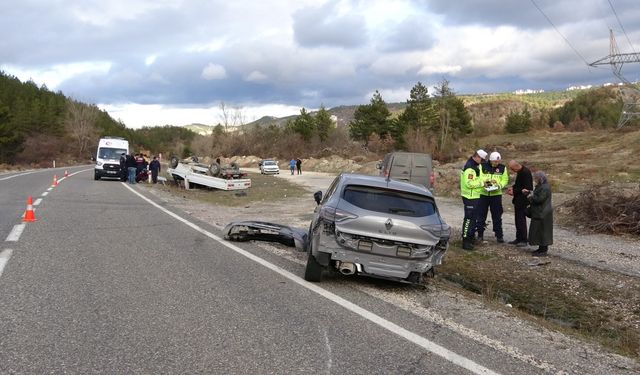 İhsangazi yolunda feci kaza: 1 ölü 1 ağır yaralı