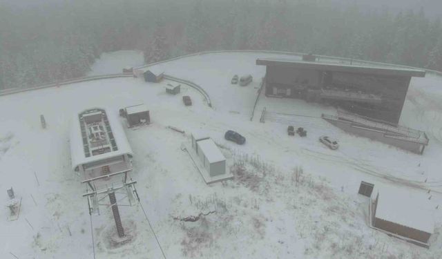 Ilgaz Dağı'nda kar kalınlığı 20 santimetreye ulaştı