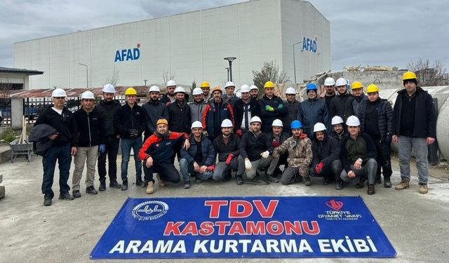 TDV Kastamonu Arama Kurtarma Ekibi kuruldu