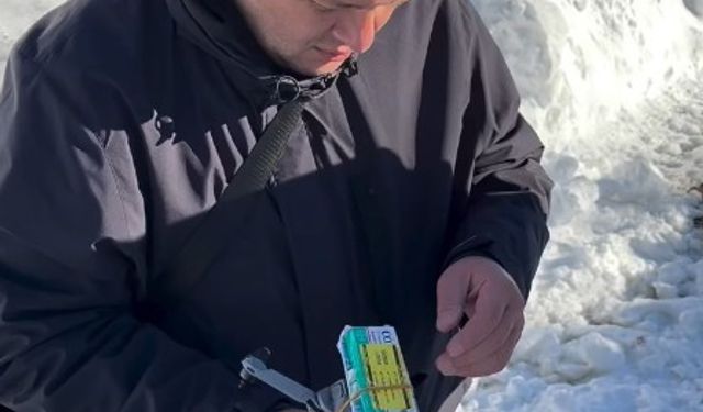 Yaşlı adama dron ile ilaç ulaştırıldı