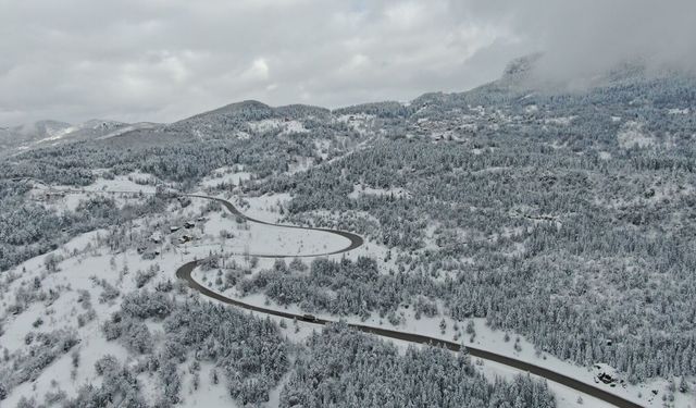 Kastamonu’nun saklı cenneti beyaz örtüsüyle büyüledi
