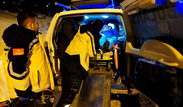 Kastamonu'da ekipler yaralıya ulaşmak için zamanla yarıştı