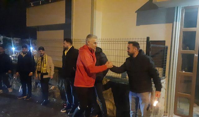 Milli antrenöre Cide’de coşkulu karşılama