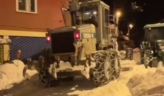 Kastamonu'da ilçenin yolları kalp hastası kadın için açıldı