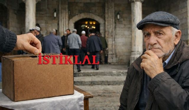 Cami çıkışındaki yardım kutuları tepki çekiyor