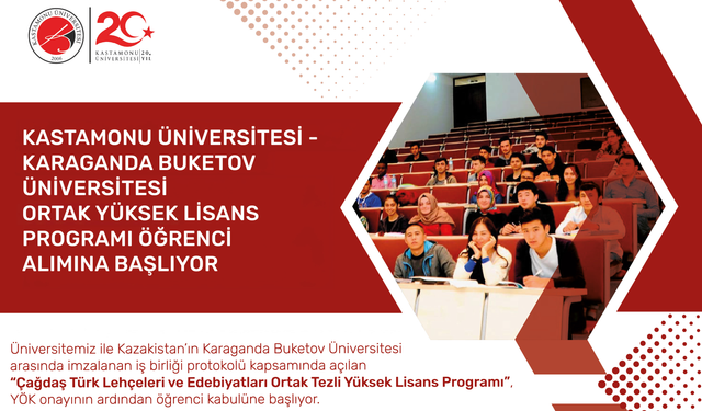 Kastamonu Üniversitesi’nde Uluslararası Yüksek Lisans başlıyor