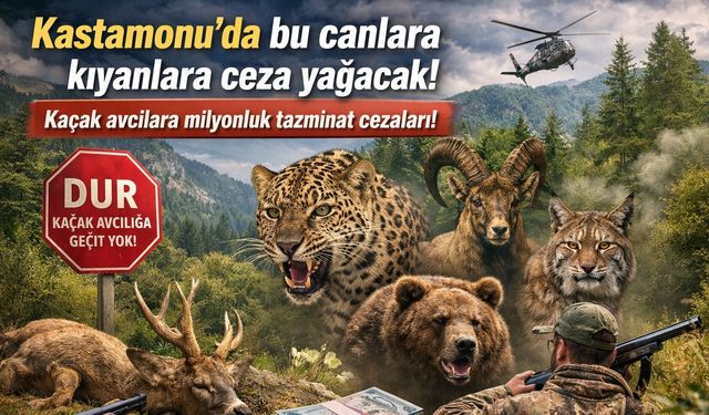 Kastamonu'da bu canlara kıyanlara ceza yağacak!