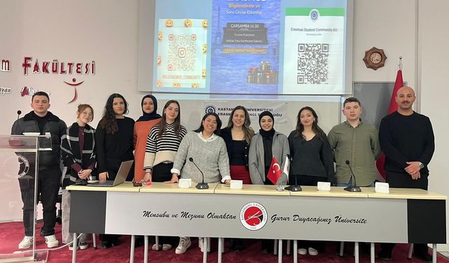 Öğrenciler Erasmus deneyimlerini paylaştı