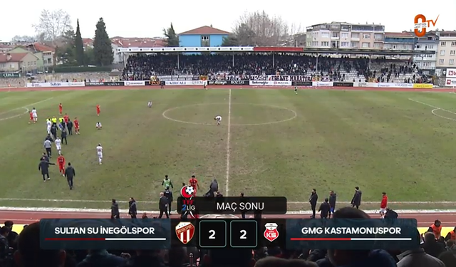 Kastamonuspor, İnegöl deplasmanından 1 puanla dönüyor