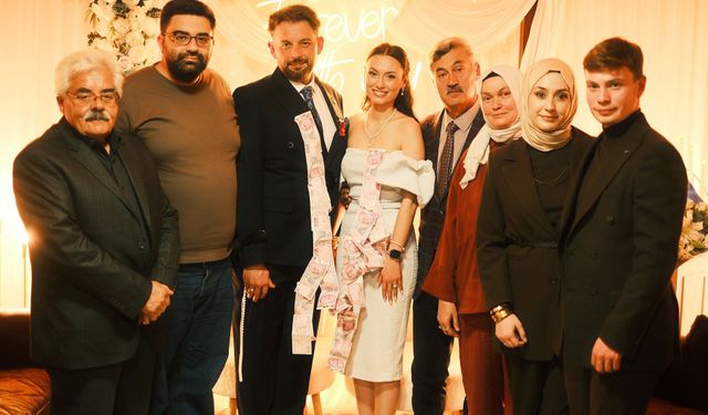 Büşra ile Adem çifti mutluluğa ilk adımı attı