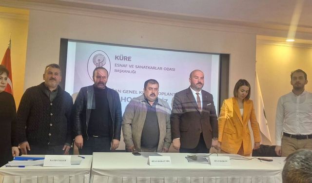 Küre Esnaf Odası Başkanı Kemal Atay güven tazeledi