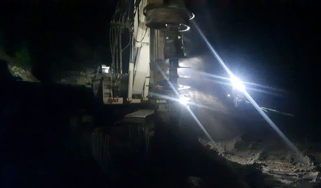 Cide sahil yolunda 7/24 mesai