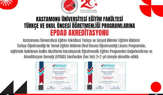 Eğitim Fakültesi’nde iki lisans programının kalitesi tescillendi