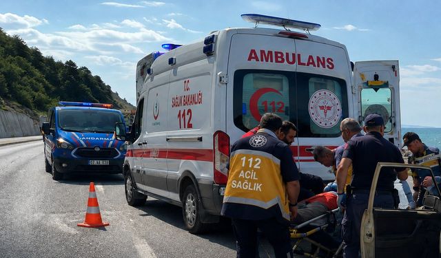 Kastamonu yolunda hareket halindeki otomobilden düştü!