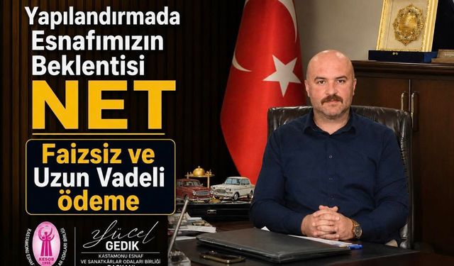 Kastamonu esnafından 'faizsiz' yapılandırma talebi