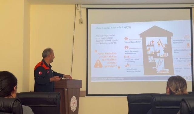 Kastamonu FTR personeli afete karşı bilinçlendirildi