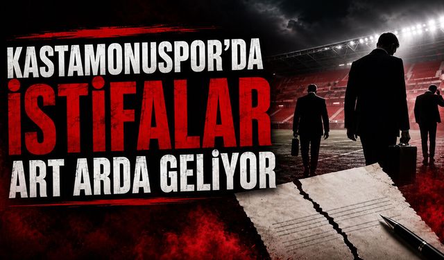 Kastamonuspor'da istifa depremi büyüyor