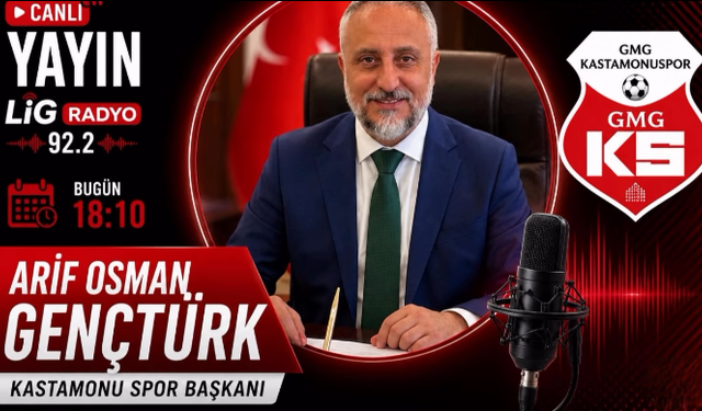 GMG Kastamonuspor'un yeni başkanı, Lig Radyo'ya konuk oldu