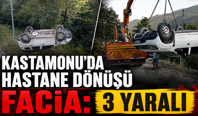 Kastamonu'da hastane dönüşü facia: 3 yaralı