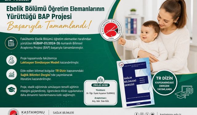 Kastamonu Üniversitesi’nde ebelik eğitimine simülasyon desteği