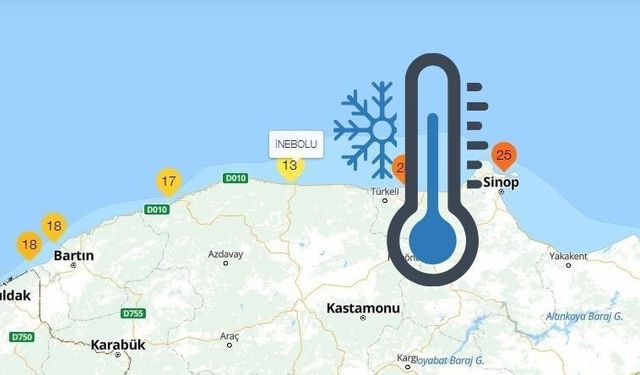 Türkiye’nin en soğuk denizi İnebolu'da
