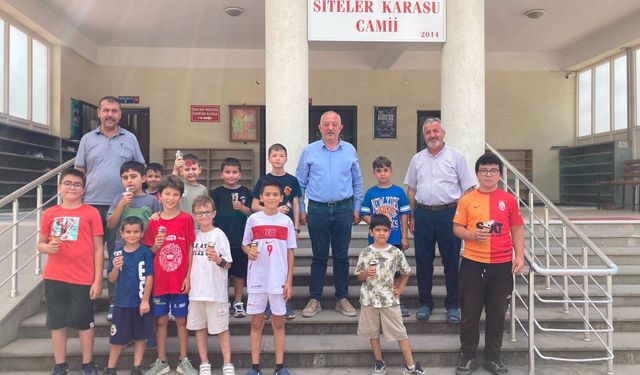 Araç’ta Başkan Yazkan’dan Kur’an kursu öğrencilerine ziyaret