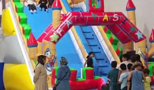 Sel sonrası Cideli minikler eğlenceye doydu