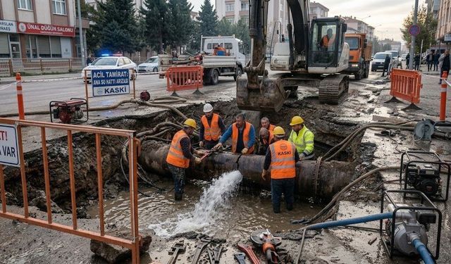 Kastamonu’da ana su hattında arıza! Ekipler sahada