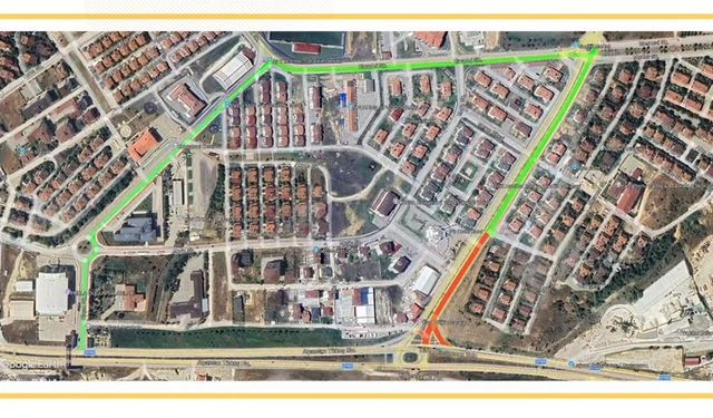 Kuzeykent’te bağlantı yolu trafiğe kapatılacak