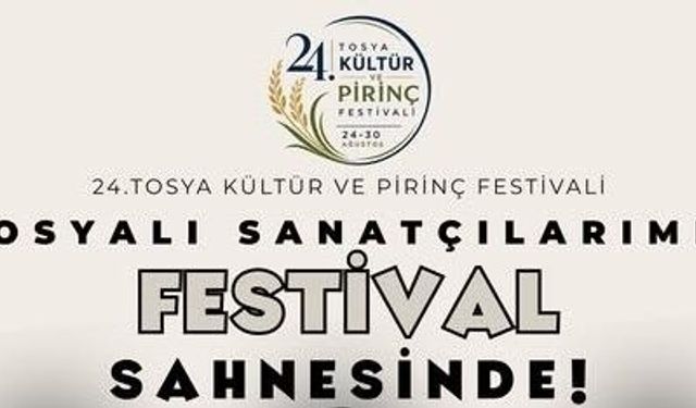 Tosyalı sanatçılar festival sahnesinde: Konser takvimi belli oldu