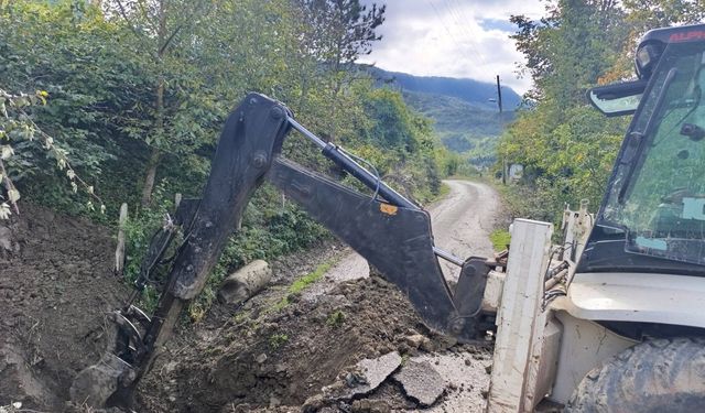 Cide'nin o köyünde çalışmalar tam gaz sürüyor