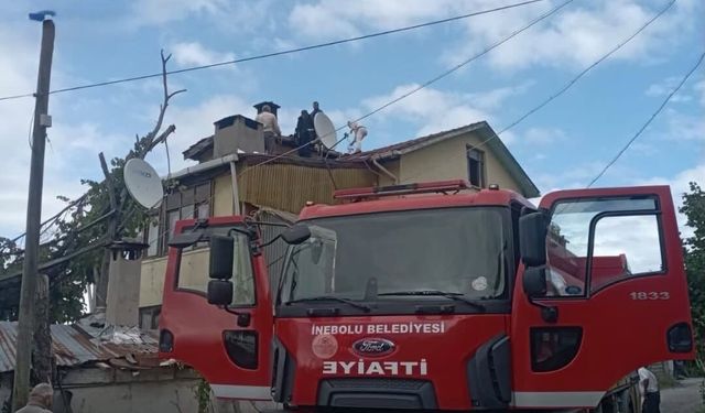 İnebolu'da bir köyde daha yangın çıktı