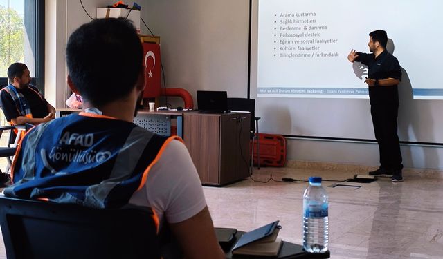 Kastamonu’da AFAD gönüllülerine afet ve acil durum eğitimi