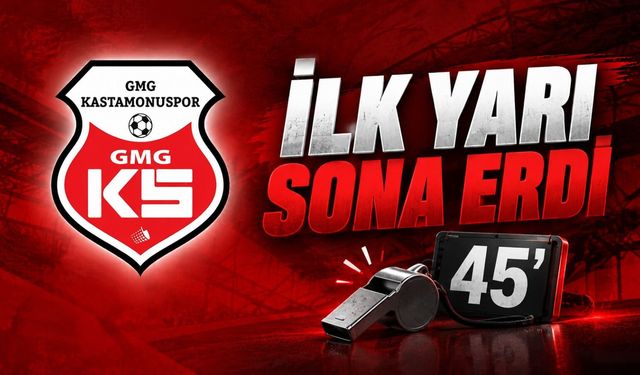 Kastamonuspor - Hatayspor maçında ilk yarıda gol sesi çıkmadı