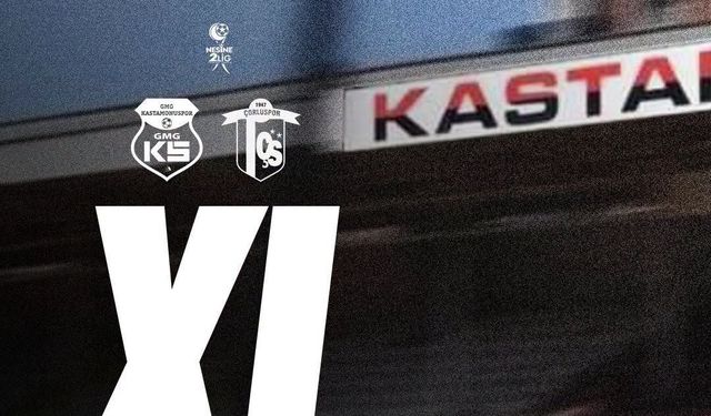 GMG Kastamonuspor'un Çorluspor 1947 maçı ilk 11'i belli oldu