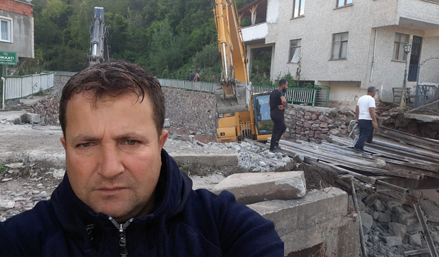 Cide'de korkutan olay: Köprüden düşerek yaralandı