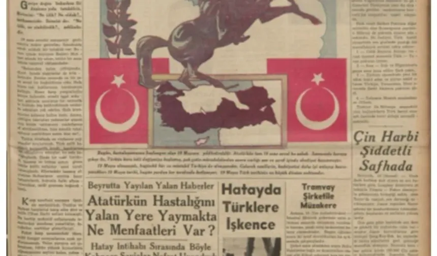 Tarihte Atatürk'ü Anma, Gençlik ve Spor Bayramı Manşetleri