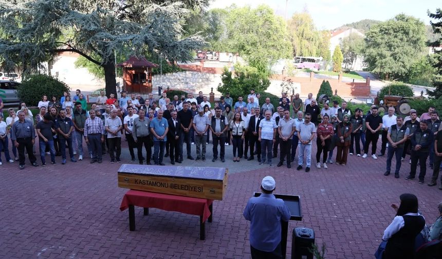 Kastamonu'da şube müdürü son yolcuğuna uğurlandı