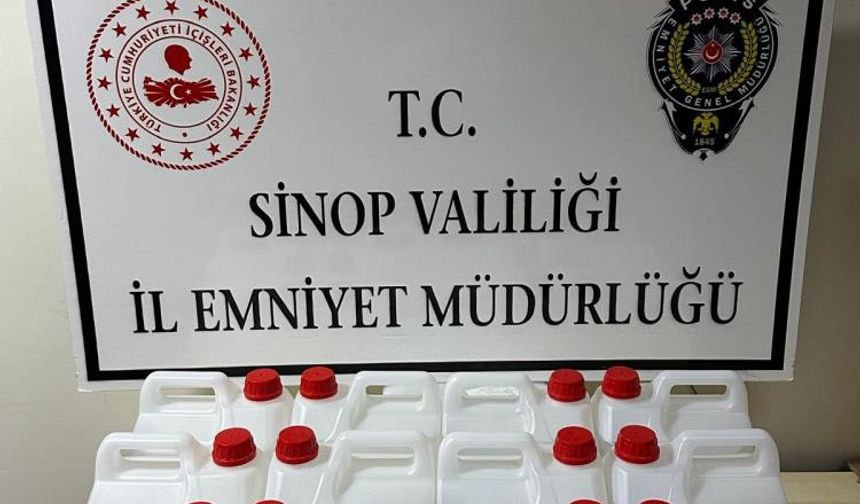 Sinop emniyeti kaçak alkole dur dedi