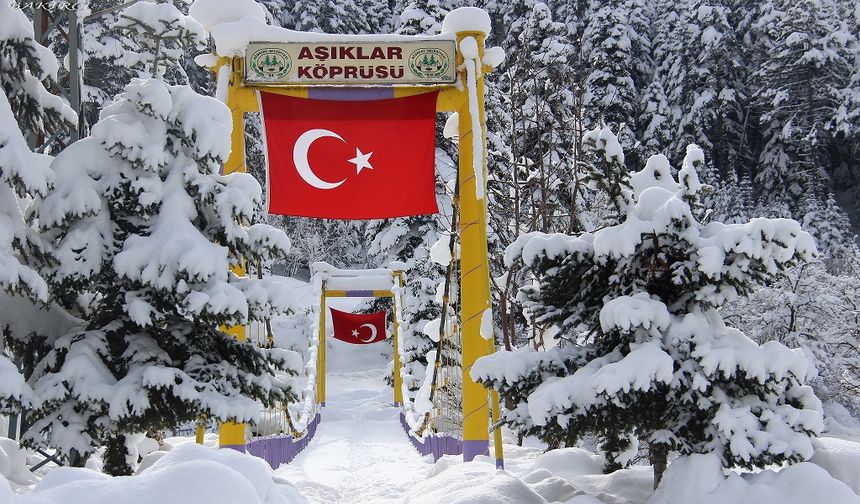 Azdavay'dan kar güzellikleri