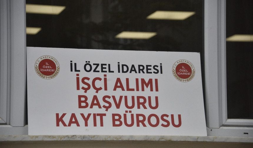 Kastamonu İl Özel İdare’ye müracaatlar başladı