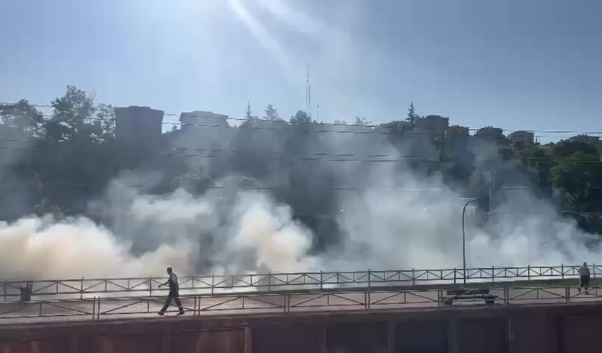 Yürüyüş Yolu’nda yangın paniği