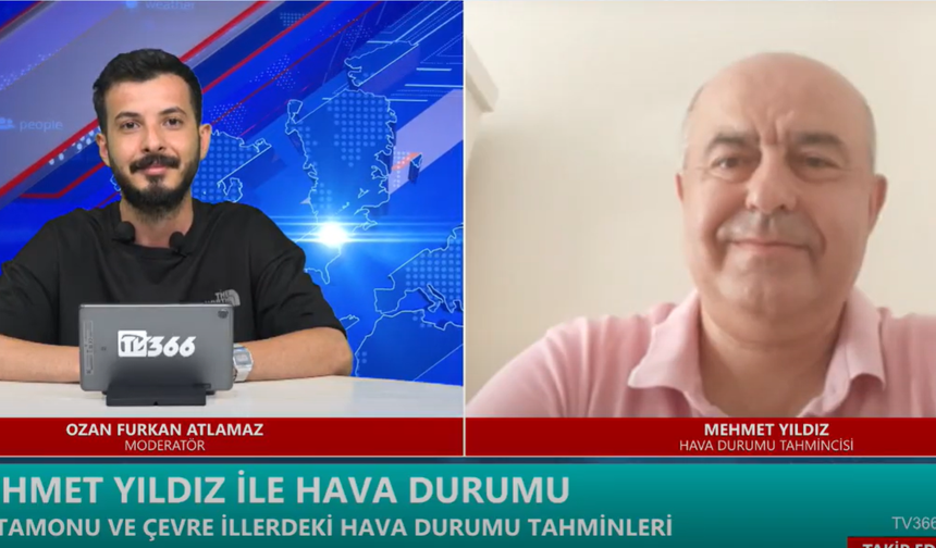 TV366 ekranlarında 'Mehmet Yıldız ile hava raporu' sizlerleydi