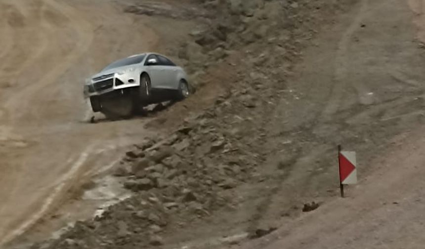 Kastamonu yolunda işaret levhası eksikliği kazaya yol açtı